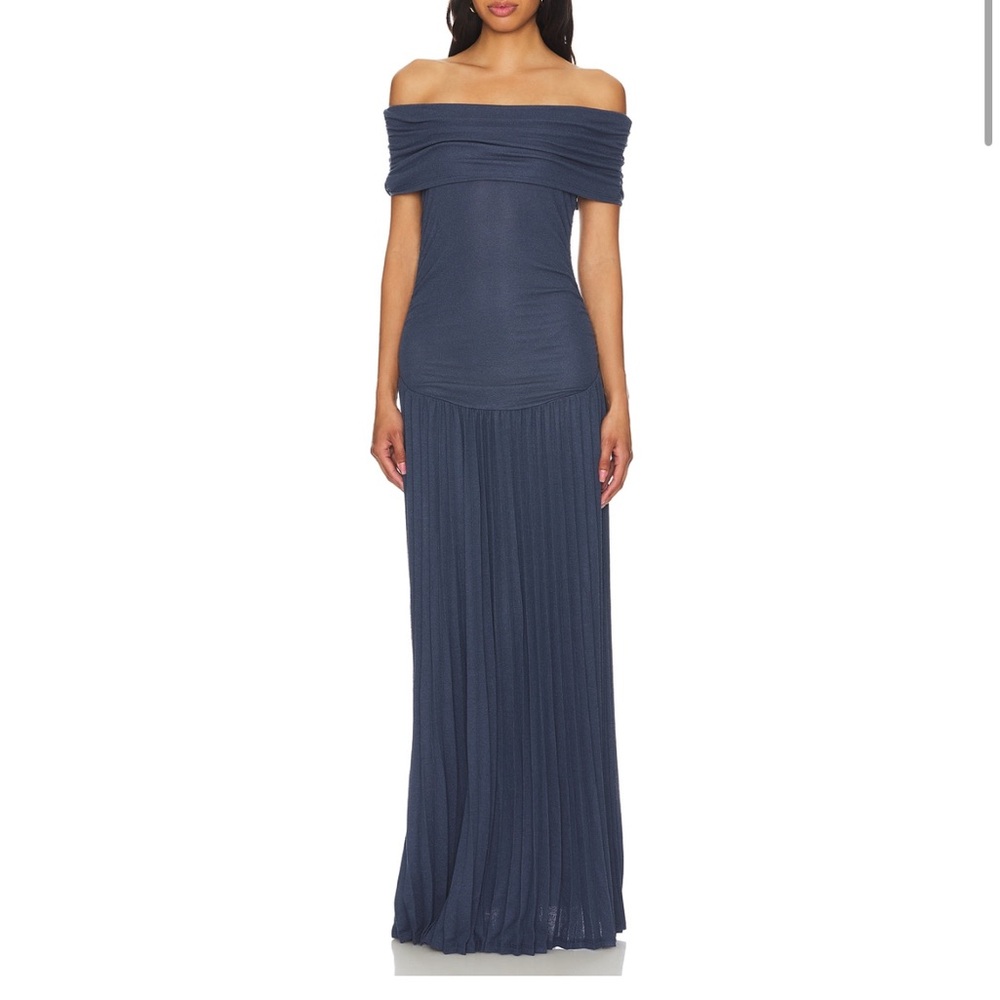 Lioness Strapless Navy Blue Dress
